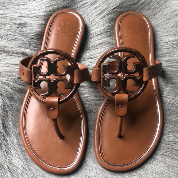 tory burch miller rose gold tan